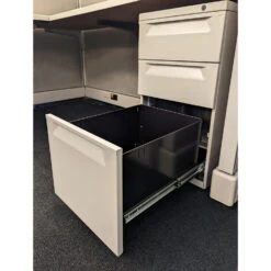 6×5 Herman Miller AO2 Used Buddy Station Cubicle, Gray – Sold In Pods -Office Furniture Store 6x5 Herman Miller AO2 Used Cubicle Gray 04