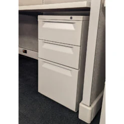 6×5 Herman Miller AO2 Used Buddy Station Cubicle, Gray – Sold In Pods -Office Furniture Store 6x5 Herman Miller AO2 Used Cubicle Gray 05 1