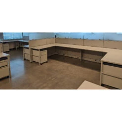 6×6 Global Evolve Used Buddy Station W Glass, Light Gray, White And Blue – Sold In Rows -Office Furniture Store 6x6 Global Evolve Used Cubicles Glass Light Gray White Blue 11