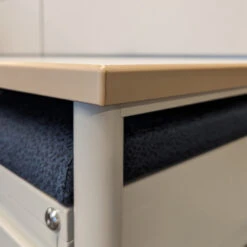 6×6 Global Evolve Used Buddy Station W Glass, Light Gray, White And Blue – Sold In Pods -Office Furniture Store 6x6 Global Evolve Used Cubicles Glass Light Gray White Blue Taupe 04