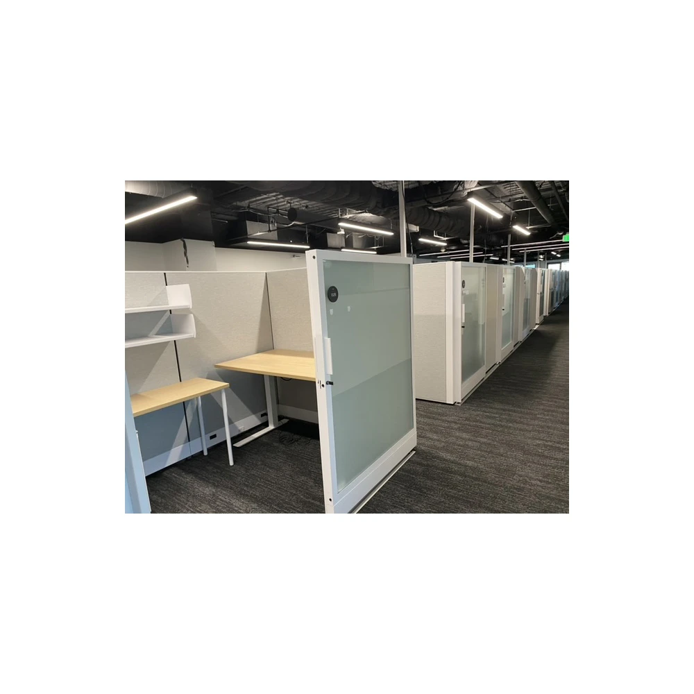 7×5 Knoll Dividends Used Cubicle W Sliding Door, Gray – Sold In Pods 5 7×5 Knoll Dividends Used Cubicle W Sliding Door, Gray – Sold In Pods - Image 5