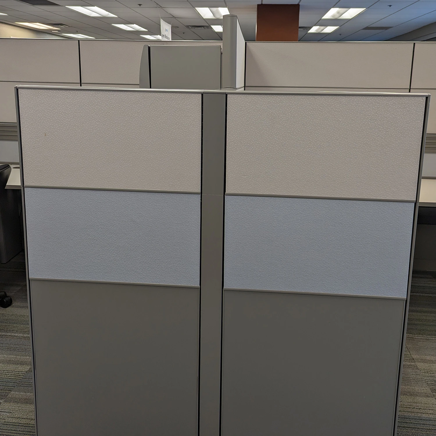 8×6 Allsteel Used Cubicle, Gray, Tan And Blue – Sold In Rows 11 8×6 Allsteel Used Cubicle, Gray, Tan And Blue – Sold In Rows - Image 11