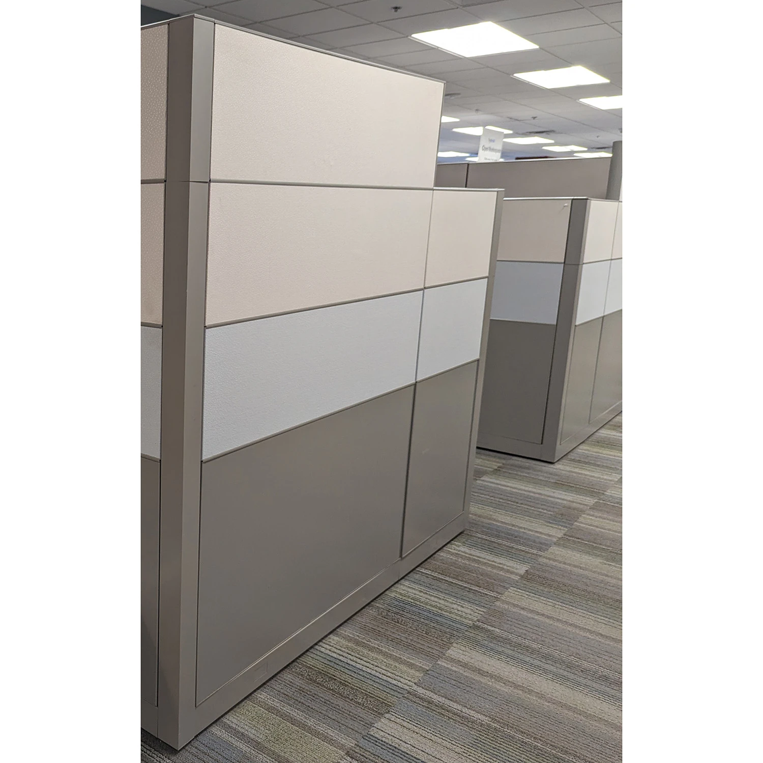 8×6 Allsteel Used Cubicle, Gray, Tan And Blue – Sold In Rows 10 8×6 Allsteel Used Cubicle, Gray, Tan And Blue – Sold In Rows - Image 10