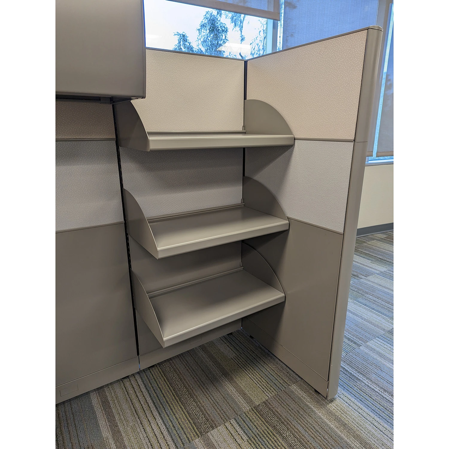 8×6 Allsteel Used Cubicle, Gray, Tan And Blue – Sold In Rows 5 8×6 Allsteel Used Cubicle, Gray, Tan And Blue – Sold In Rows - Image 5