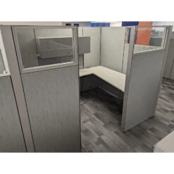 8Γ6 Haworth Compose Used Cubicle W Glass, Gray β Sold In Pods