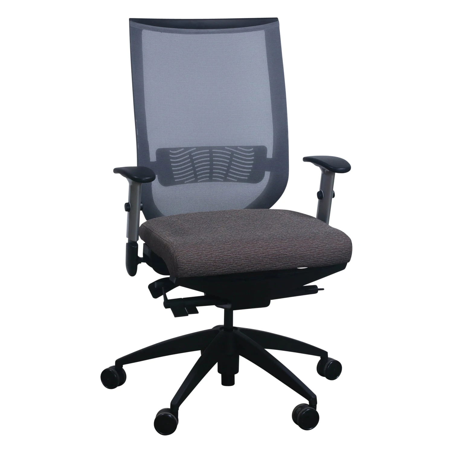 9to5 Aria 1880 Used Mesh Task Chair, Gray Brown Pattern 1 9to5 Aria 1880 Used Mesh Task Chair, Gray Brown Pattern