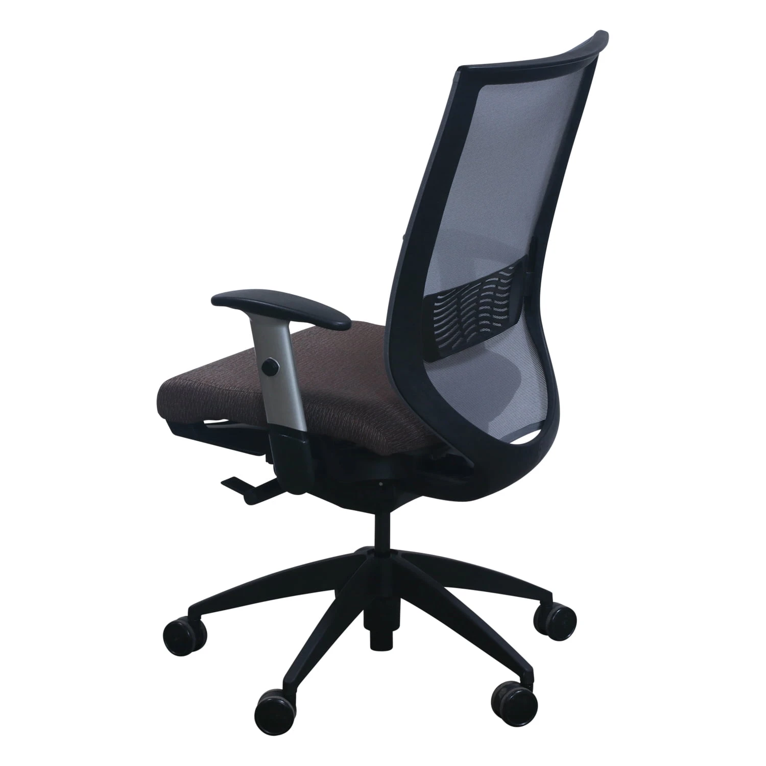 9to5 Aria 1880 Used Mesh Task Chair, Gray Brown Pattern 3 9to5 Aria 1880 Used Mesh Task Chair, Gray Brown Pattern - Image 3