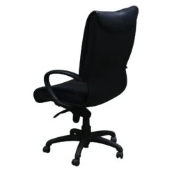 9to5 Seating Used High Back Leather Executive Chair, Black -Office Furniture Store 9to5 Seating Used High Back Leather Executive Chair Black 03