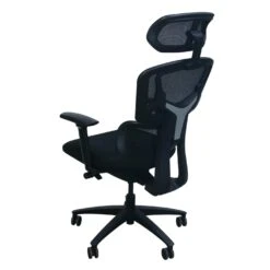 Alistair With Headrest By Inside Job Mesh Back Task Chair, Black -Office Furniture Store Alistair Headrest Inside Job Mesh Back Task Chair Black 03