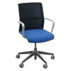 Allermuir Senator Circo Used Black Mesh Back Conference Chair, Blue