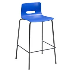 Allermuir Used Stackable Bar Stool, Blue