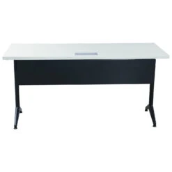 Allsteel Aware Used 24×60 Training Table W Secondary Power, White