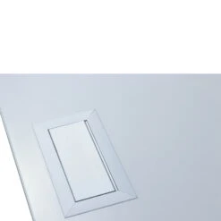 Allsteel Aware Used 24×60 Training Table W Secondary Power, White -Office Furniture Store Allsteel Aware Used 24x60 Training Table White 02