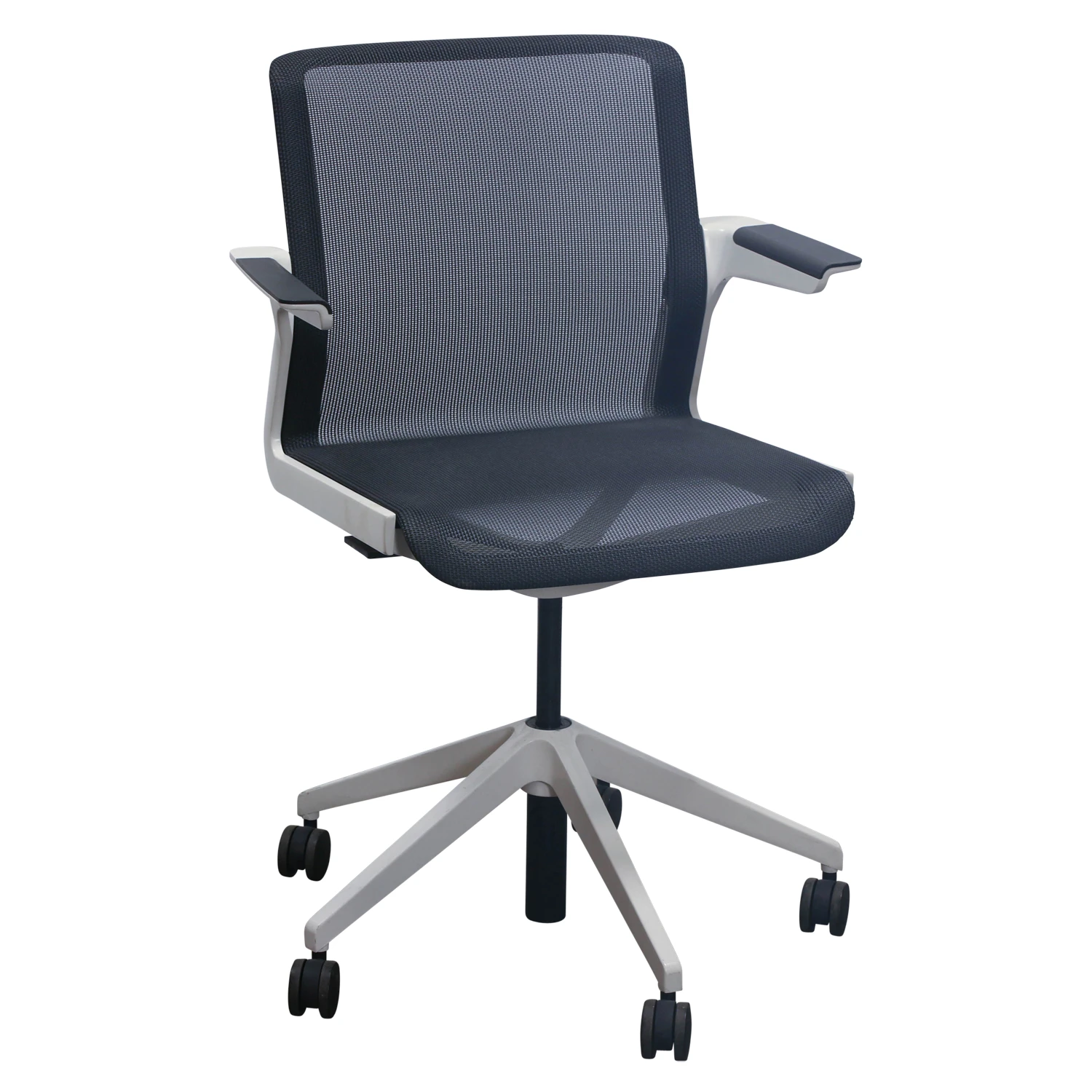 Allsteel Clarity Used Mesh Conference Chair, Black And White 1 Allsteel Clarity Used Mesh Conference Chair, Black And White