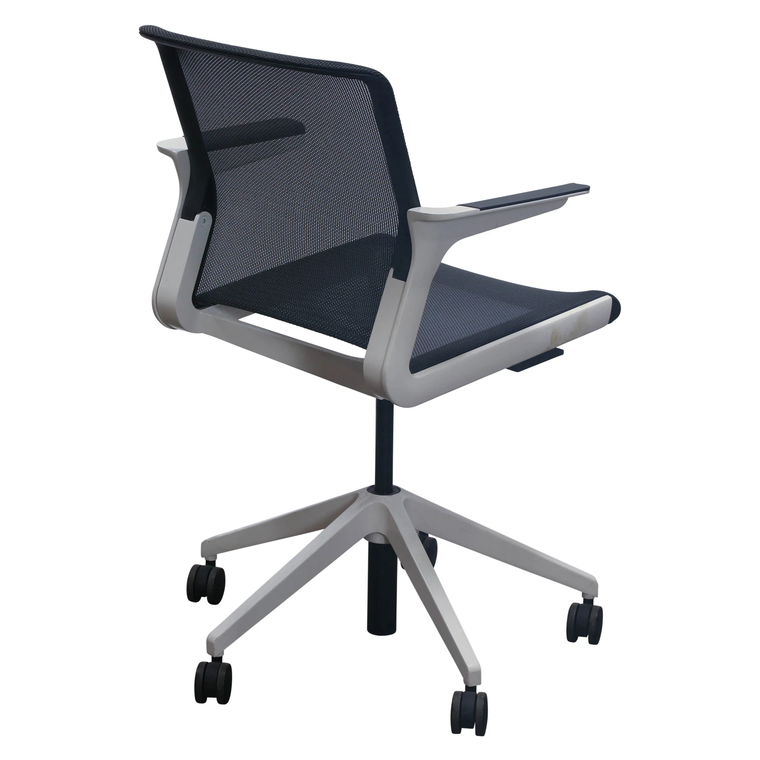 Allsteel Clarity Used Mesh Conference Chair, Black And White 2 Allsteel Clarity Used Mesh Conference Chair, Black And White - Image 2