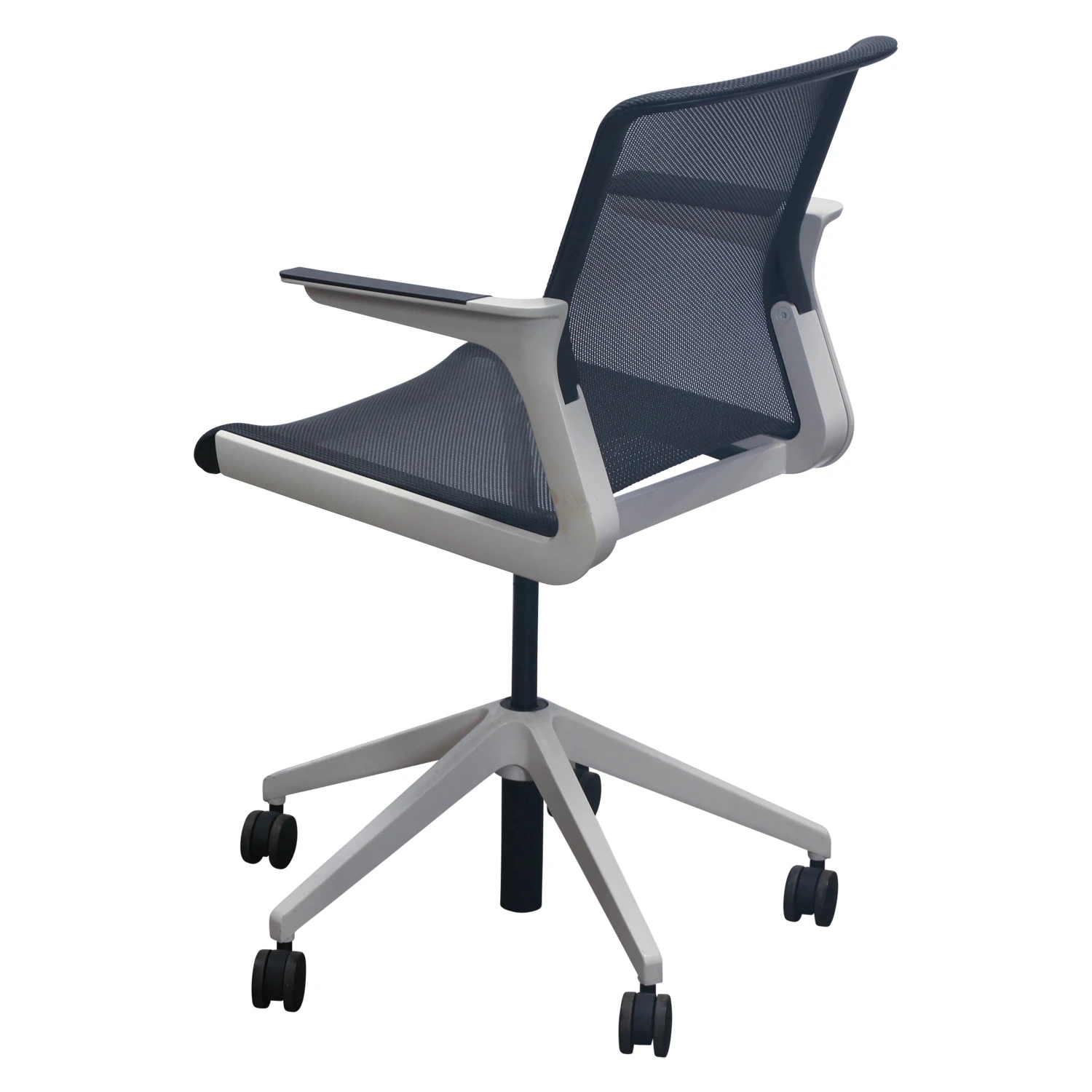 Allsteel Clarity Used Mesh Conference Chair, Black And White 3 Allsteel Clarity Used Mesh Conference Chair, Black And White - Image 3