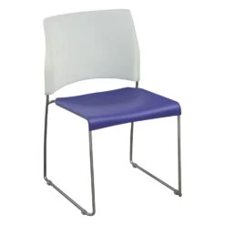 Allsteel Nimble Used Stack Chair, Purple