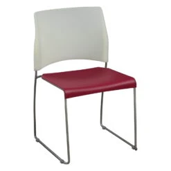 Allsteel Nimble Used Stack Chair, Red