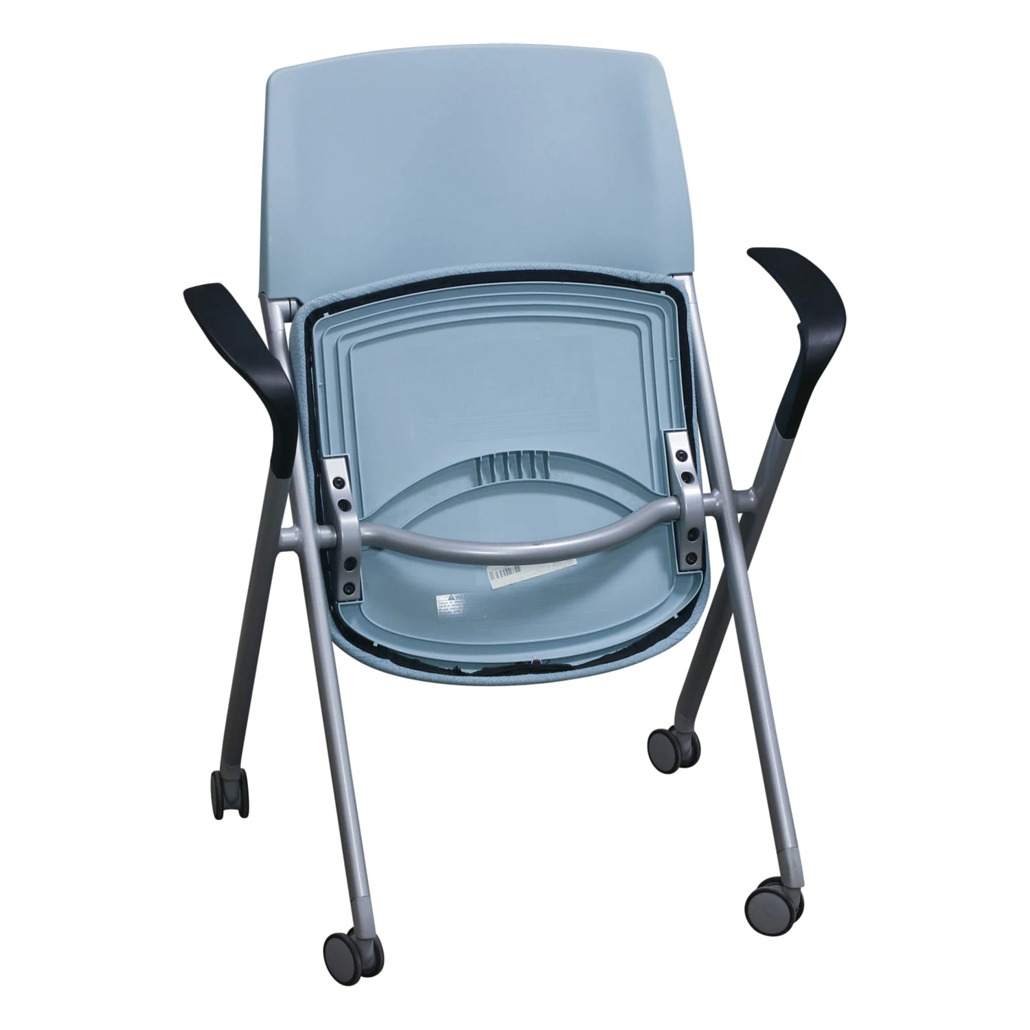 Allsteel Seek Used Nesting Chair, Blue 2 Allsteel Seek Used Nesting Chair, Blue - Image 2