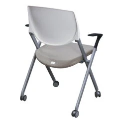 Allsteel Seek Used Nesting Chair, Brown And White -Office Furniture Store Allsteel Seek Used Nesting Chair Brown White 03