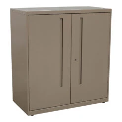 Allsteel Used Two Door 36×39 In Storage Cabinet, Taupe