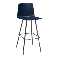 Allsteel Vicinity Used Bar Stool, Dark Blue
