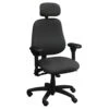 BodyBilt J3506 Used High Back Executive Ergonomic Chair W Headrest, Dark Gray