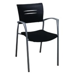 Other Compel Octiv Used Stack Chair, Black