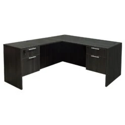 Jersey Factory Clearance 30×66 24×48 L Shape Desk, Gray