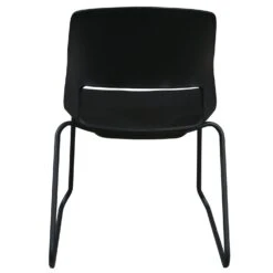 Dune By GoSIT Sled Base Stack Chair, Black -Office Furniture Store Dune by goSIT Sled Base Stack Chair Black 03