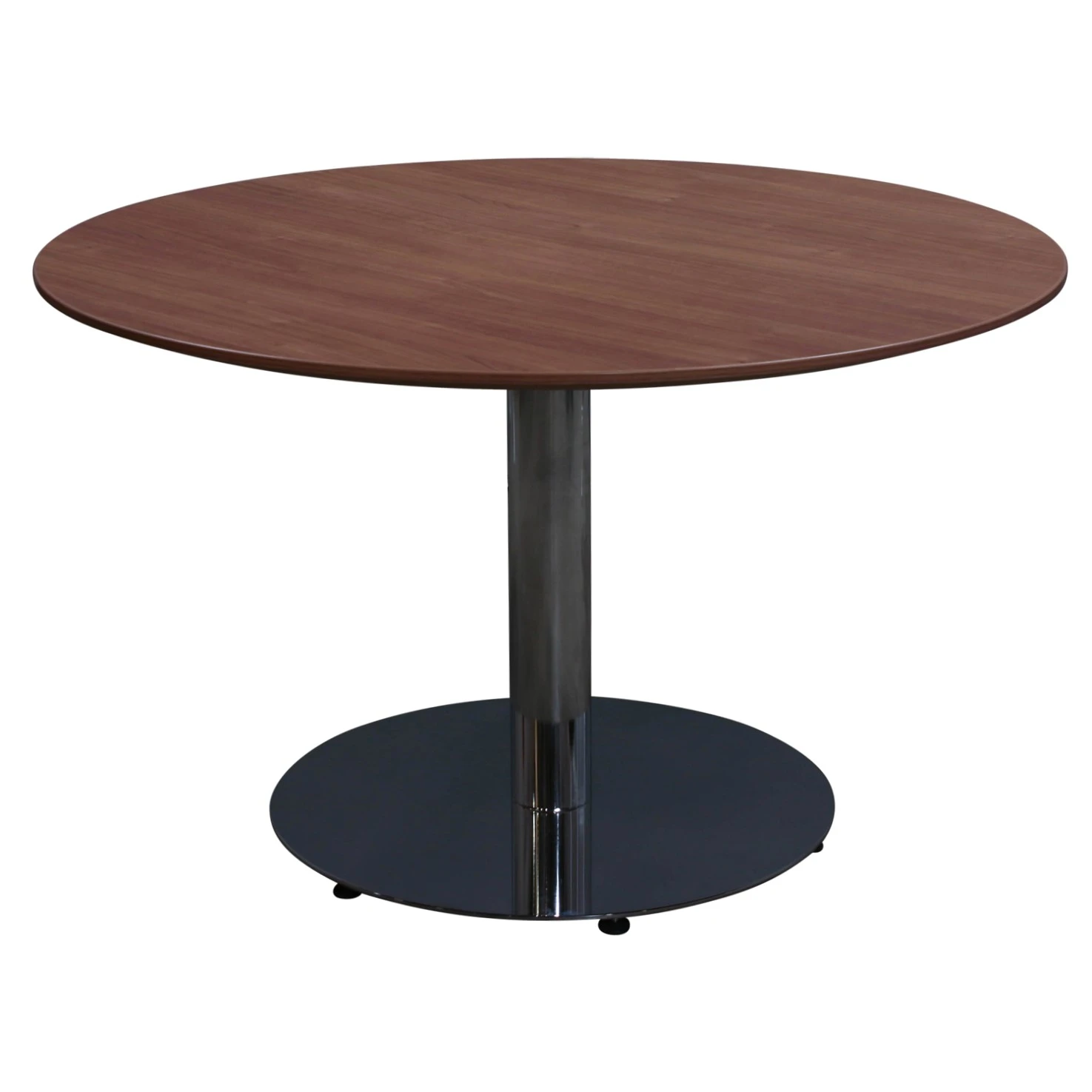 Other Enwork Used 4 Foot Round Laminate Conference Table, Walnut