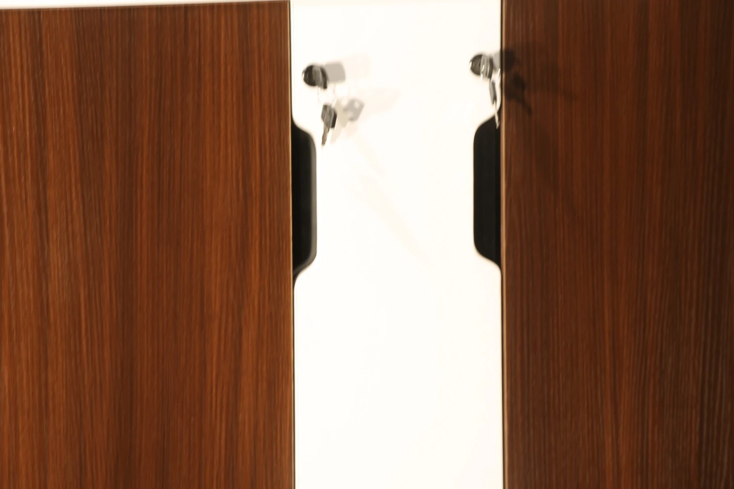 Morgan 48 In Melamine Storage Cabinet,Teak And White 2 Morgan 48 In Melamine Storage Cabinet,Teak And White - Image 2