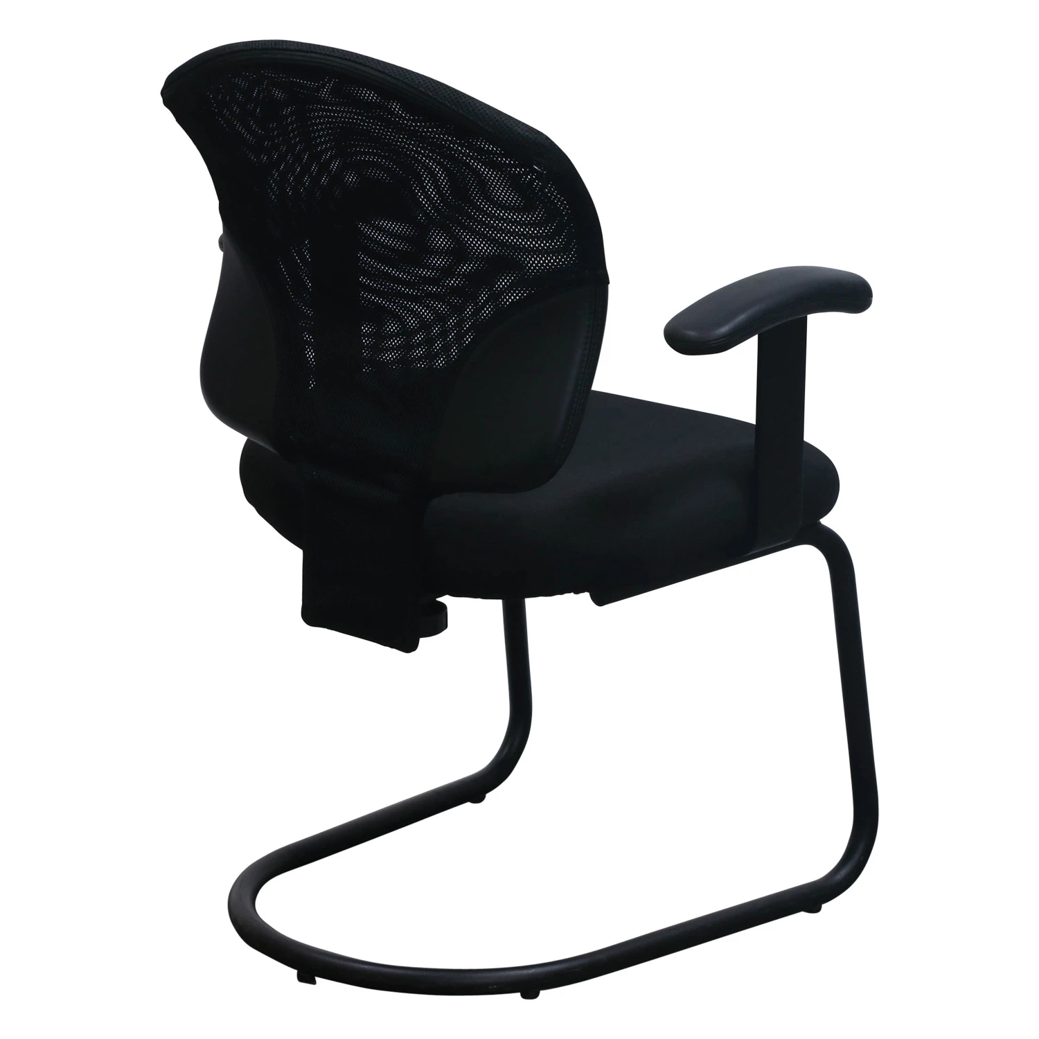 Global Upholstery Used Mesh Back Sled Base Side Chair, Black 2 Global Upholstery Used Mesh Back Sled Base Side Chair, Black - Image 2