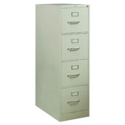 Hon Used Letter Sized 4 Drawer Vertical File, Putty