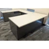 Haworth 36×72 Used U-shaped Desk With Modesty Panel Left Return, Gray