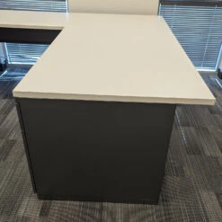 Haworth 36×72 Used U-shaped Desk With Modesty Panel Left Return, Gray -Office Furniture Store Haworth 36x72 Used U shaped Desk Modesty Panel Left Return Gray 04