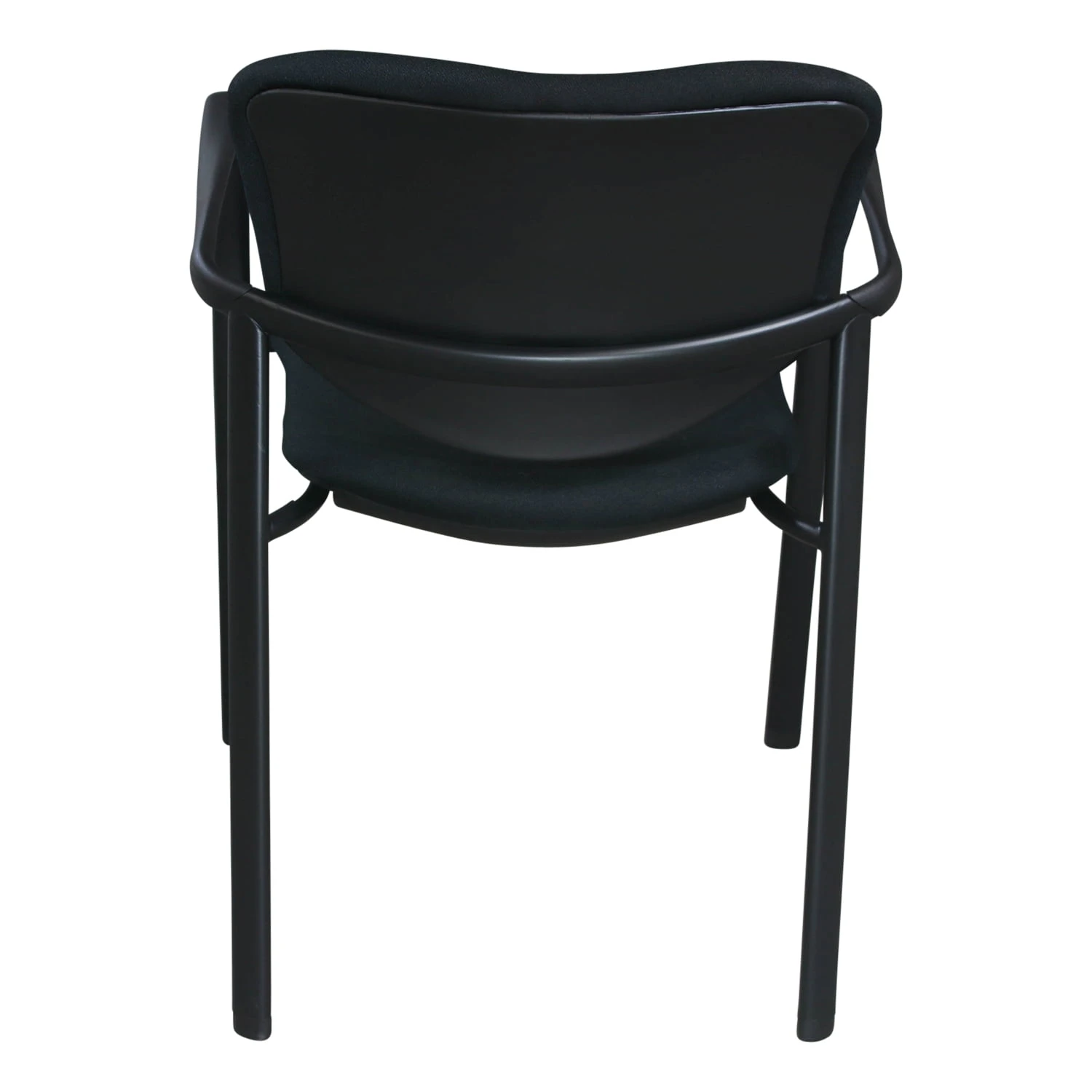 Haworth Improv Reupholstered Used Stack Chair, Black 3 Haworth Improv Reupholstered Used Stack Chair, Black - Image 3