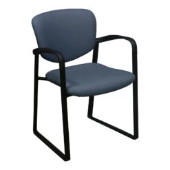 Haworth Improv Used Sled Base Chair, Blue Gray