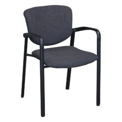 Haworth Improv Used Stack Chair, Smoke Gray