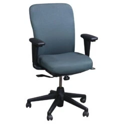 Haworth LOOK Used Task Chair, Blue Gray