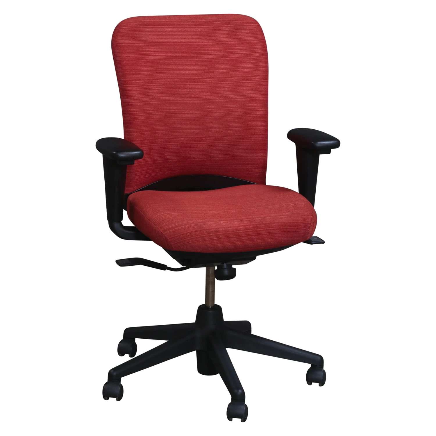 Haworth LOOK Used Task Chair, Orange Line Pattern 1 Haworth LOOK Used Task Chair, Orange Line Pattern