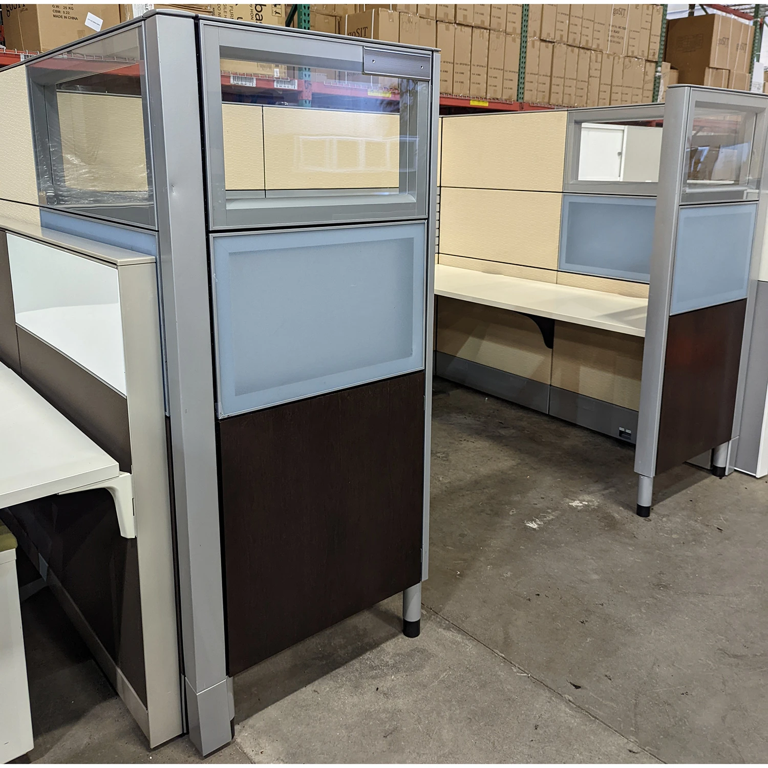 8×6 Haworth Premise Used Cubicle, Taupe – Sold In Rows 2 8×6 Haworth Premise Used Cubicle, Taupe – Sold In Rows - Image 2
