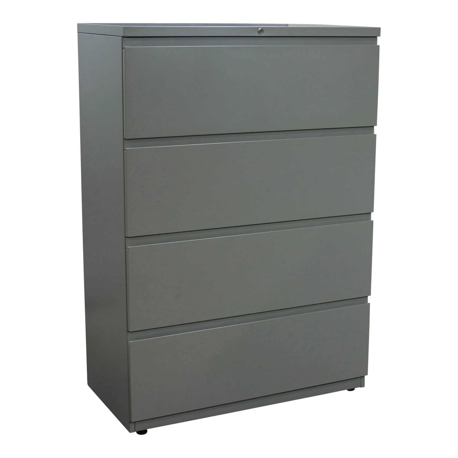 Haworth Used 4 Drawer 36 Inch Lateral File, Light Gray 1 Haworth Used 4 Drawer 36 Inch Lateral File, Light Gray