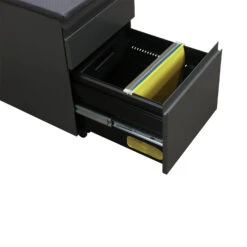 Haworth Used Box File Mobile Pedestal W Cushion, Gray -Office Furniture Store Haworth Used Box File Mobile Pedestal Cushion Gray 03