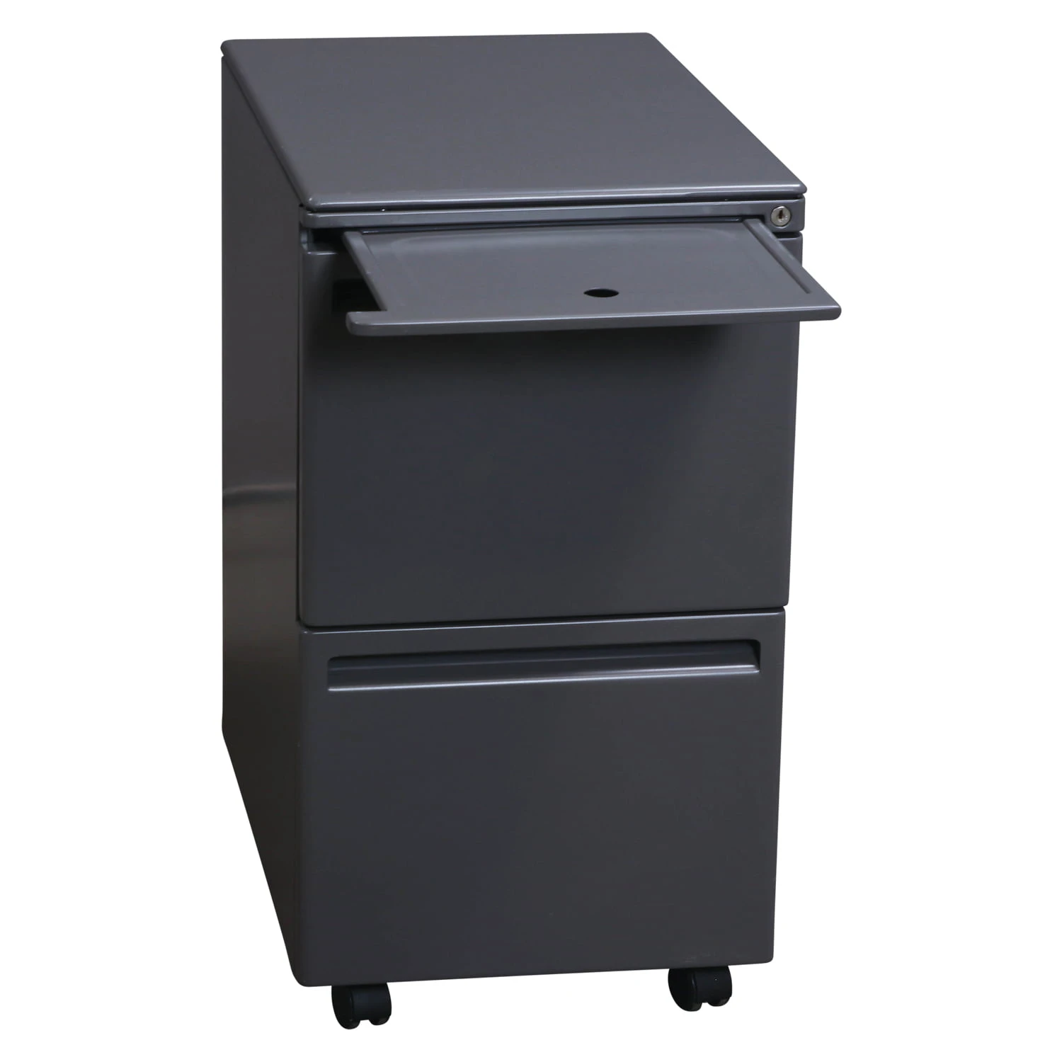 Haworth Used File File Mobile Pedestal, Charcoal 2 Haworth Used File File Mobile Pedestal, Charcoal - Image 2