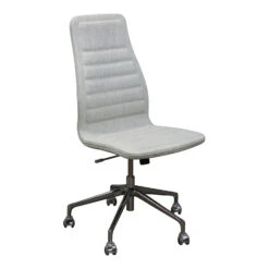Haworth Used High Back Conference Chair, Light Gray