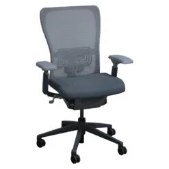 Haworth Zody Mesh Back Used Task Chair, Gray