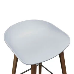 Other Hay Used Plastic And Natural Wood Stool, White 5 Other Hay Used Plastic And Natural Wood Stool, White -Office Furniture Store Hay Used Plastic Natural Wood Stool White 03