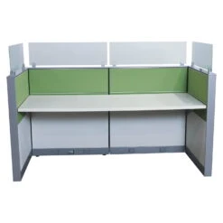 Herman Miller 2.5×6 Used Canvas Telemarketing Cubicle, Green Apple – Sold In Pods -Office Furniture Store Herman Miller 2.5x6 Used Canvas Telemarketing Cubicle Green Apple 01