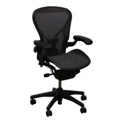 Herman Miller Aeron Used Size B Posture Fit Task Chair, Lead